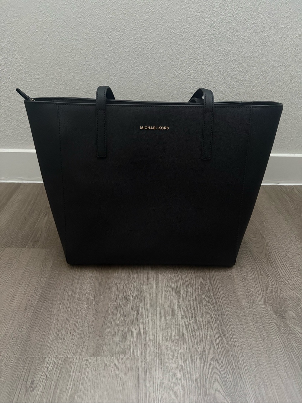 Michael Kors Rivington Large Leather Tote Bag Black NWT $298 MSRP